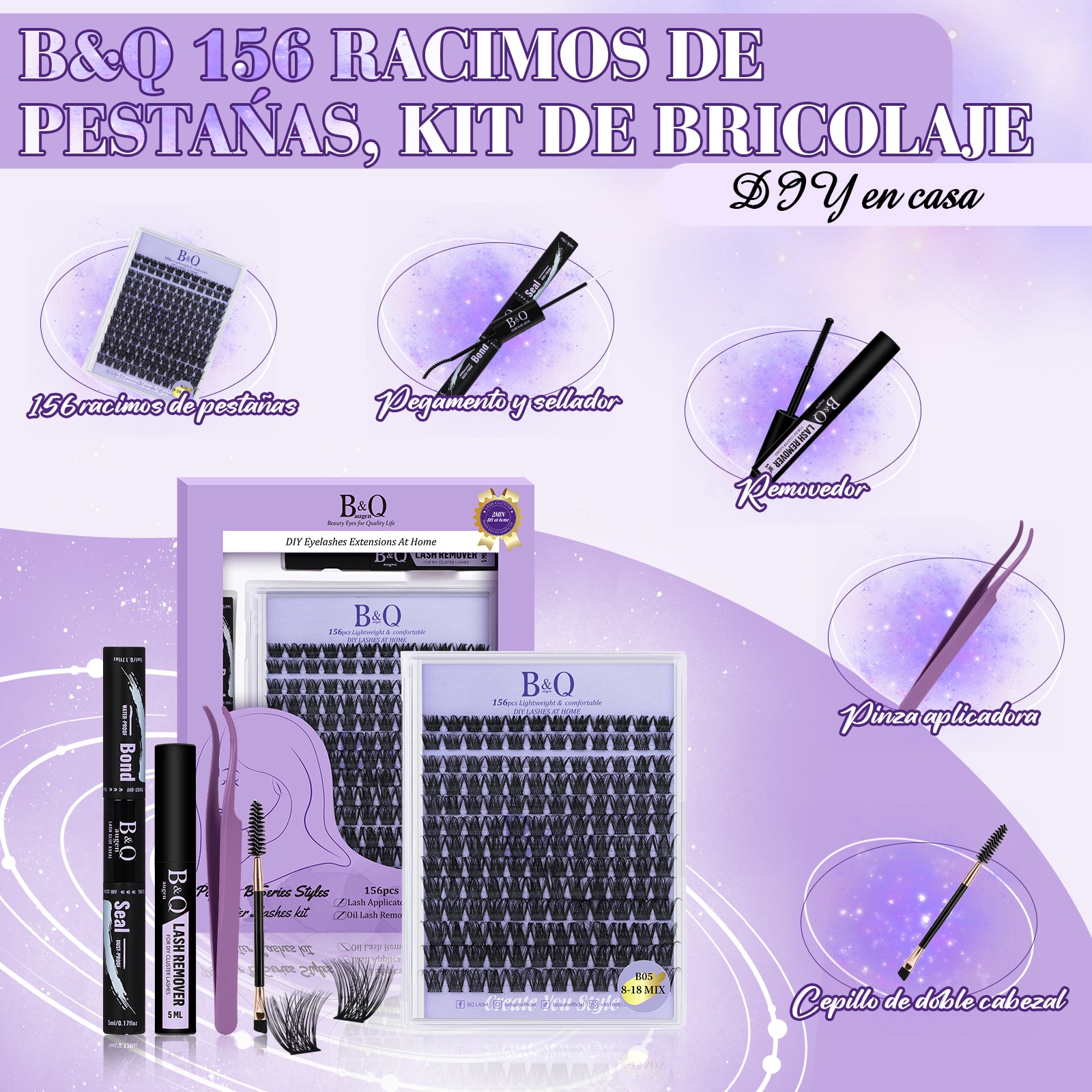 Kit De Extensiones De Pestañas  B05