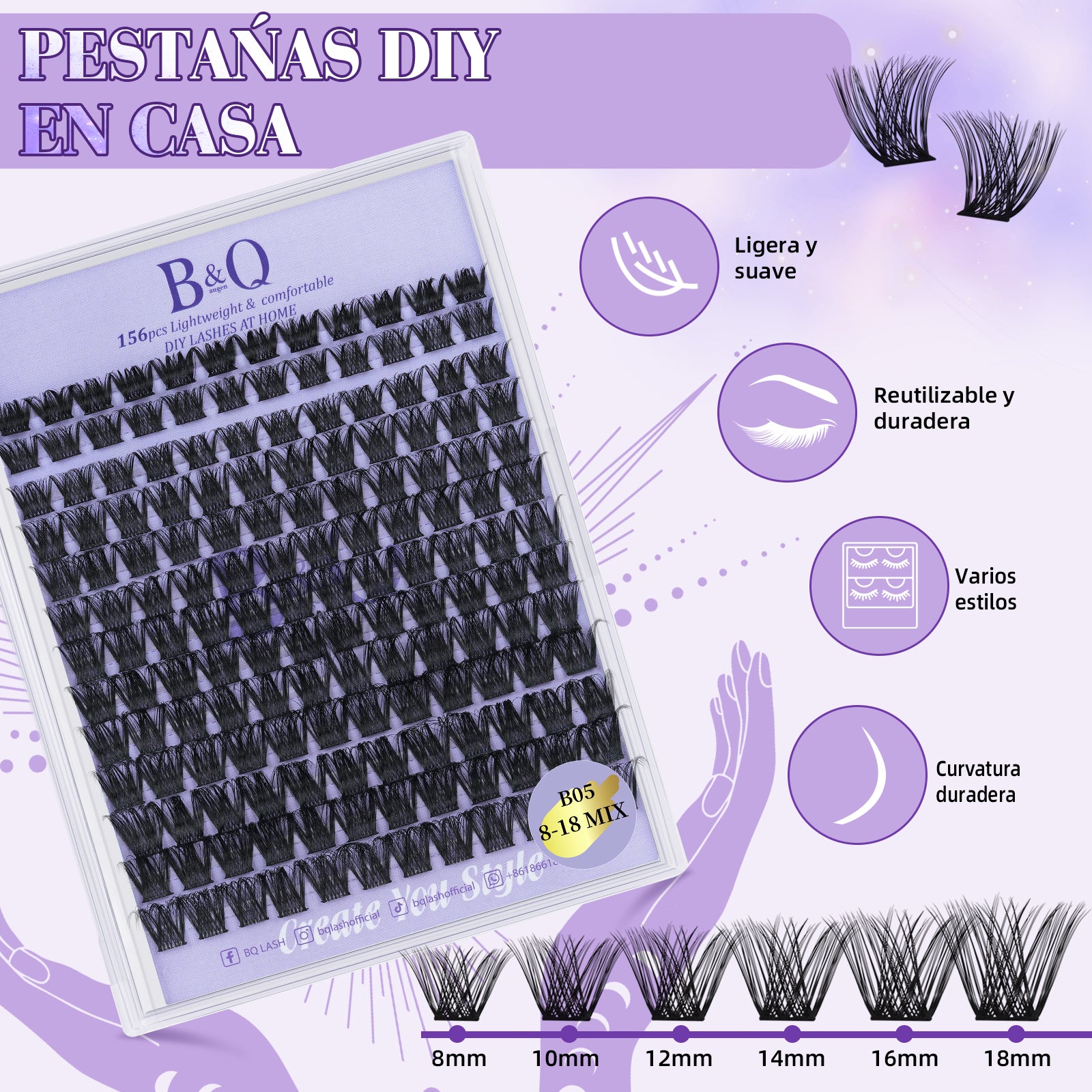 Kit De Extensiones De Pestañas  B05